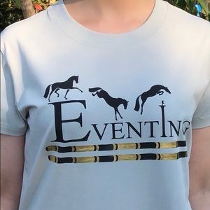 EQ-STAR Eventing Horse Light Beige Slim Fit Tshirt